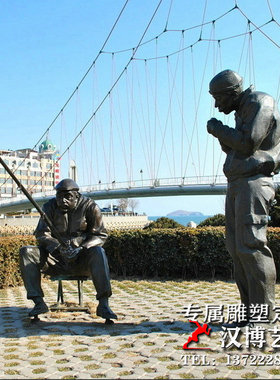 抽象弹钢琴公园小区景观人物雕塑