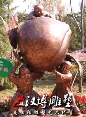 拔萝卜旅游景点小品雕塑加工定制