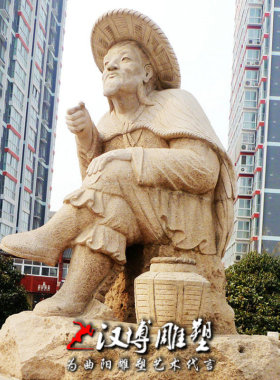 玻璃钢人物羊肉串民俗雕塑摆件