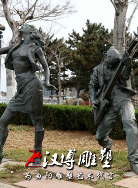 少数民族风人物祭奠文化户外雕塑