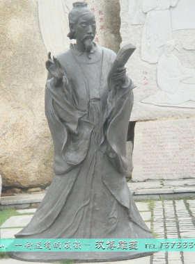 田园风古代人物玻璃钢南宋铜雕