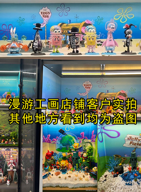 宫崎骏宝可梦森林圣诞手办展示柜盲盒造景背景海报壁纸贴纸