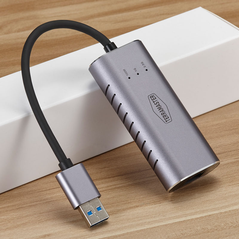 铁威马2.5g网卡USB3.0外置网线转接口2500M高速千兆转接rj45有线转换器适用于NAS电脑USB3.0转2.5G速率-图2