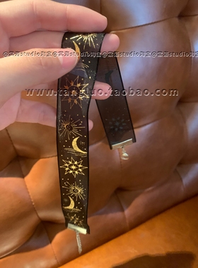 美式vintage 星月薄纱choker颈链女小众个性锁骨链波西米亚风颈带