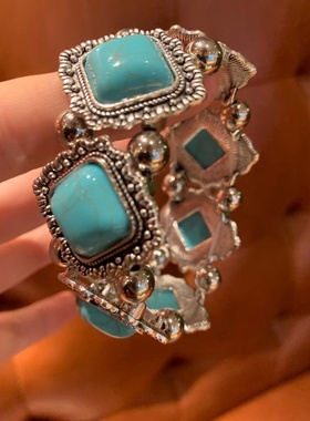 vintage绿松石手串小众高级