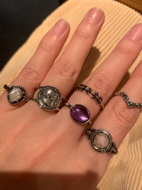 菲比的戒指叠戴女小众个性戒圈波西米亚风指环食指戒指高级感2026