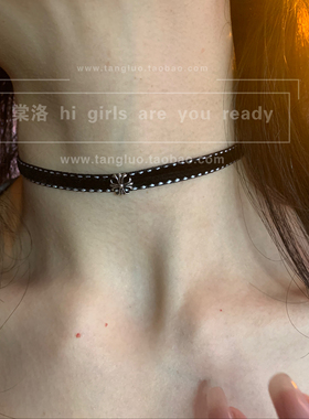 细款choker系列 小众高级感显脖子细锁骨链贴肤秋冬颈链丝绒项圈