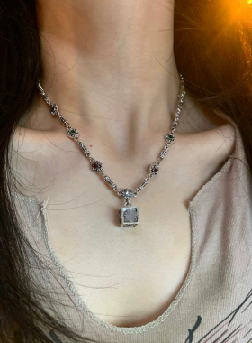 甜酷十字系列 卫衣项链小众设计感金属冷淡风高级百搭长款毛衣链