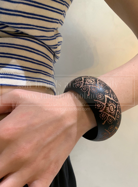 恶魔眼 波西米亚风手串叠戴女小众vintage手环高级感春夏手链2025