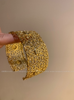 蕾丝臂环合集 中古vintage做旧辣妹手臂镯夸张高级感手环欧美风潮