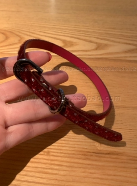 棠洛原创！甜酷辣妹风皮带扣choker颈链女小众皮革项圈朋克个性潮