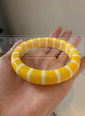 棠洛 时髦波点树脂手镯女y2k亚文化手链辣妹百搭欧美风手环高级感