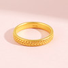 Pelikan jewelry ancient gold fringe peace ring