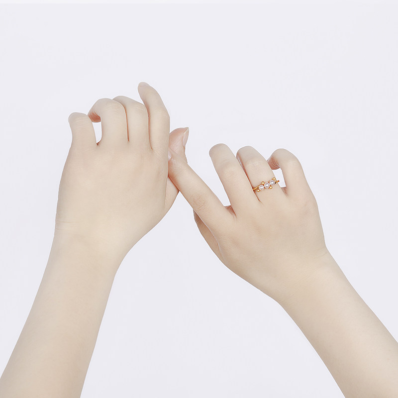 Pelikan Jewelry Pure Gold French Pearl Ring