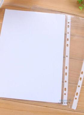 100Pcs/Lot A4 Clear Plastic Punched Pockets Folders Filing