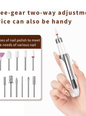 Electric nail polish machine for nail removal and polishing
