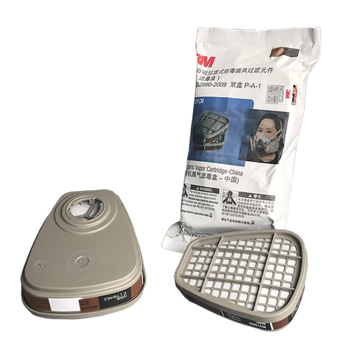 3M5N11滤毒棉6001滤毒盒620P防毒面具720P面罩喷漆防护半面罩 - 图3