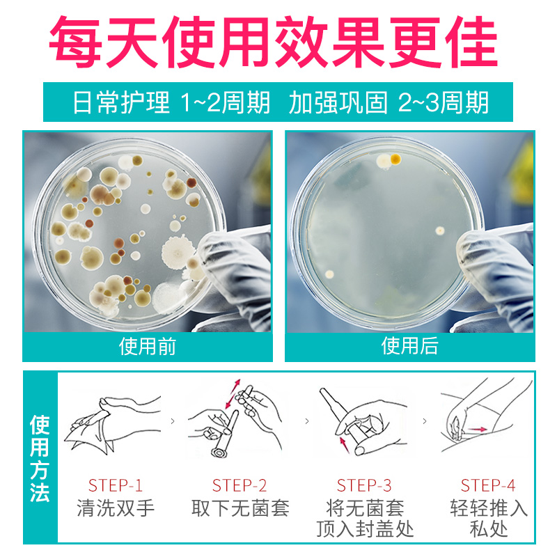 妇炎洁官方旗舰店妇炎洁银离子妇科凝胶女士私密护理液抑菌私处清洁私密凝胶型护理1