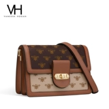 Небольшая сумка, трендовая сумка на одно плечо, сумка через плечо, премиум класс, с вышивкой