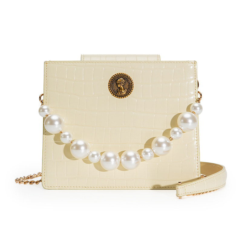 vh新款斜挎手拎小方包夏季链条包 vanessahogan女士包袋