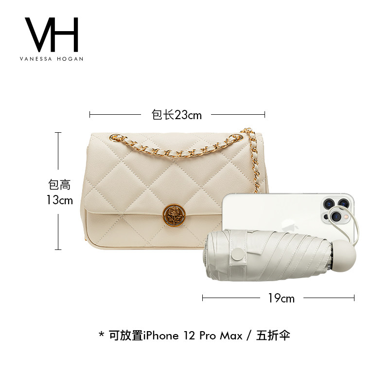 【七夕礼物】vh 2022新款玫瑰单肩包 vanessahogan女士包袋