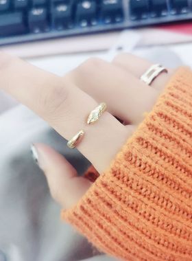 欧美风蛇形小动物可调节开口戒指