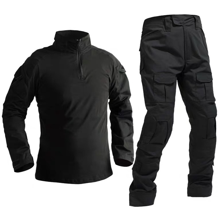 春秋季青蛙服战术套装男女户外团建CS拓展工装耐磨迷彩教官军训服 - 图2