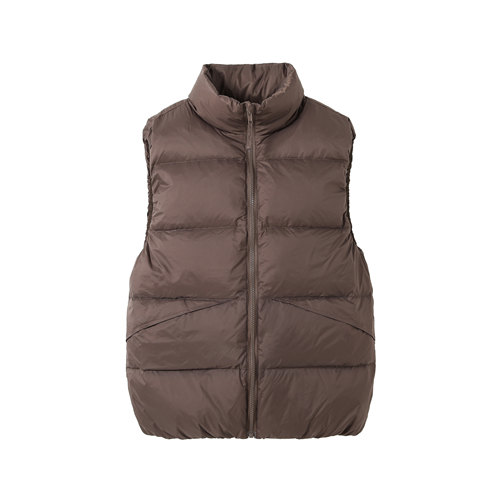 anniehall official down vest 22fw保暖加厚基础复古羽绒马甲-图3