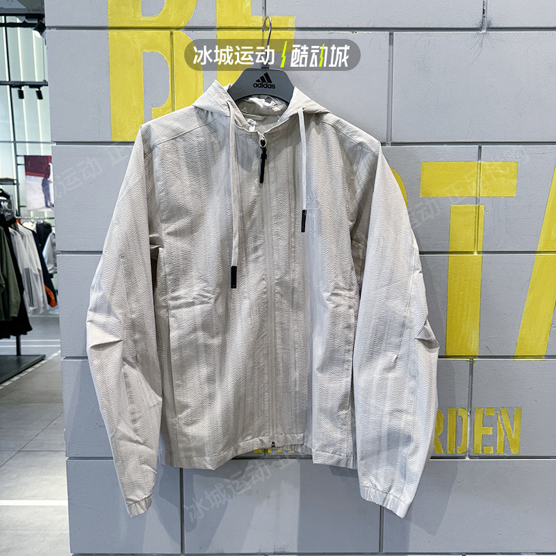 Adidas/阿迪达斯24年男梭织休闲运动可拆卸连帽外套IW1513 IW1512 - 图0