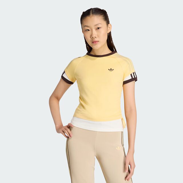 Clover Women's Double Layer Slim Fit Short Sleeve T-Shirt