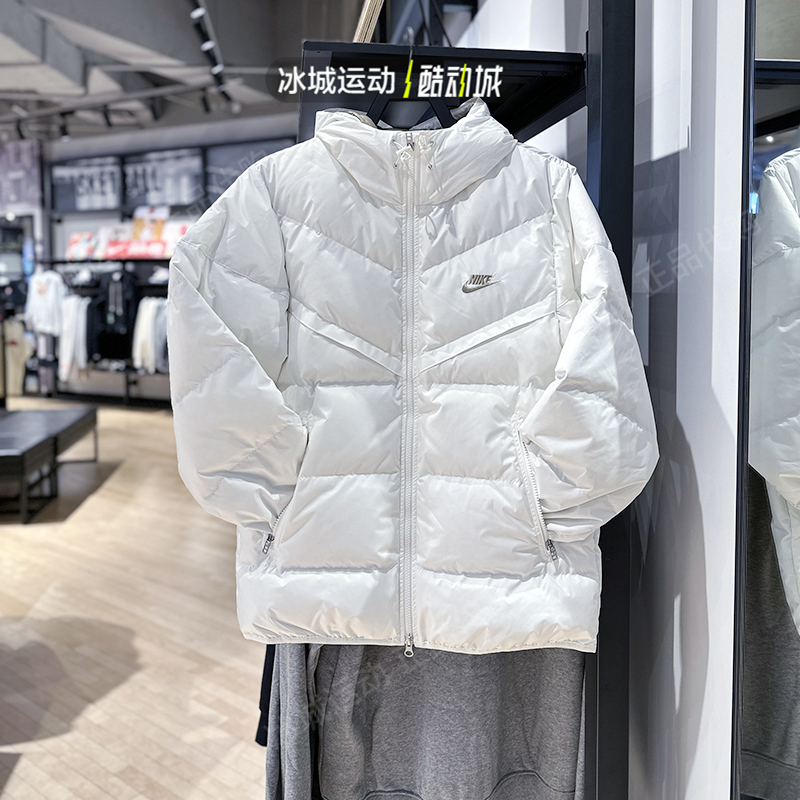 Nike/耐克2023年男冬季运动连帽轻薄款保暖羽绒服FZ1103-222-133