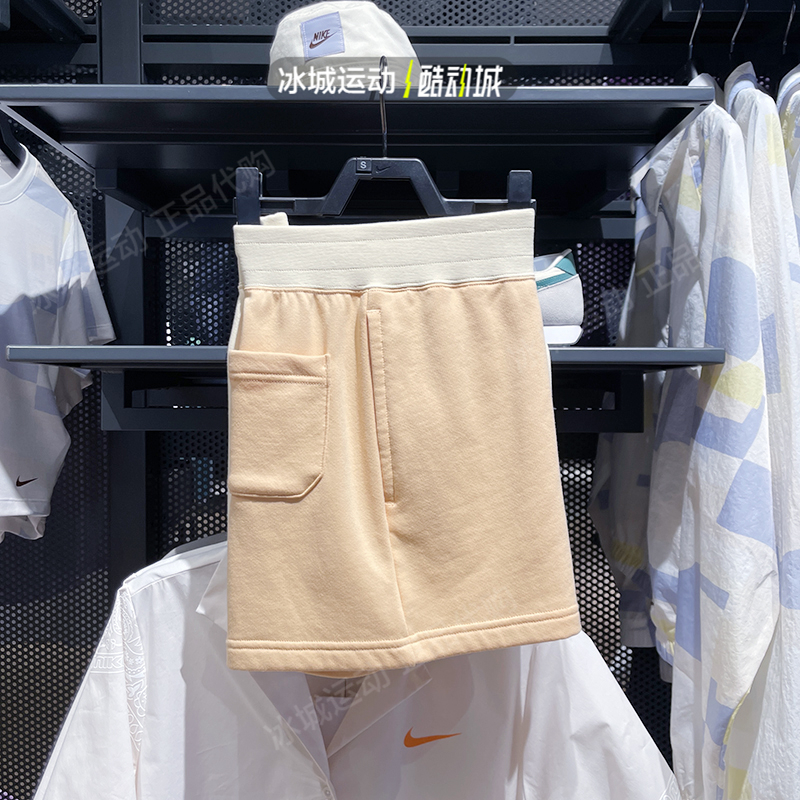 Nike/耐克女子夏款JORDAN休闲运动拼接针织短裤 DZ3367-251-010-图3