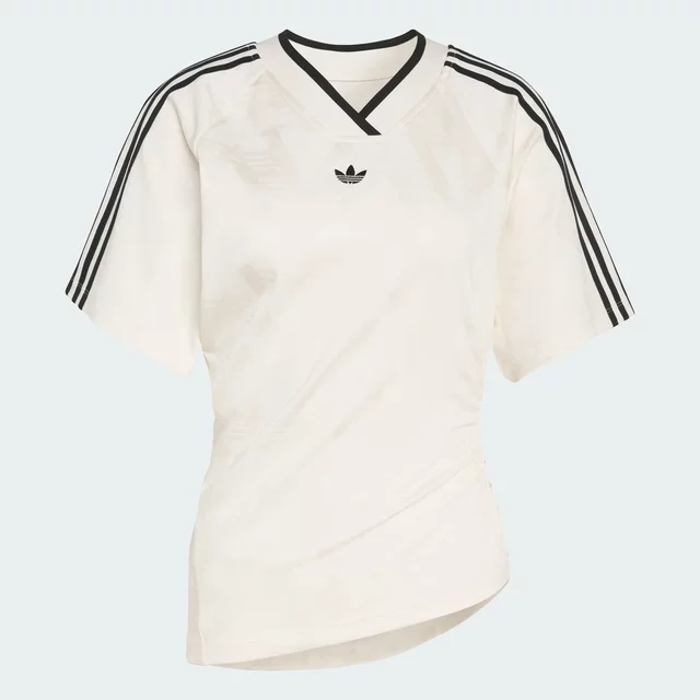 Clover women's jersey style slim fit V-neck short-sleeved T-shirt