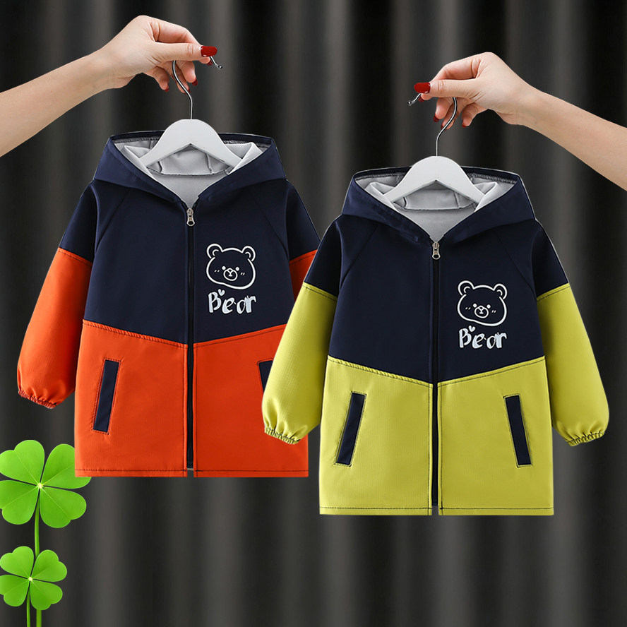 儿童冲锋衣羽绒服防水外套秋冬中大童防污罩衣宝宝正穿衣洋气护衣,淘宝优惠券,粉丝福利购,淘宝优惠卷