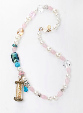 生日礼物米柏娜 时克拉恋人唐嫣 米朵同款许愿瓶小鹿项链毛衣链