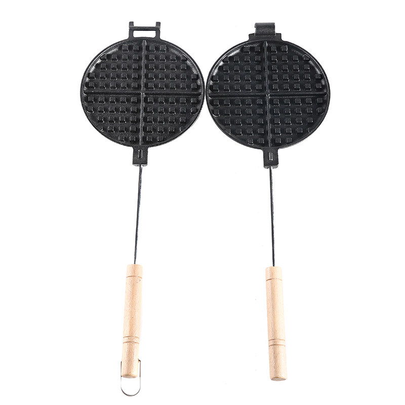 新款铸铁华夫饼模具无涂层不粘鸡蛋卷模具冰激凌蛋卷机烘焙工具,淘宝优惠券,粉丝福利购,淘宝优惠卷