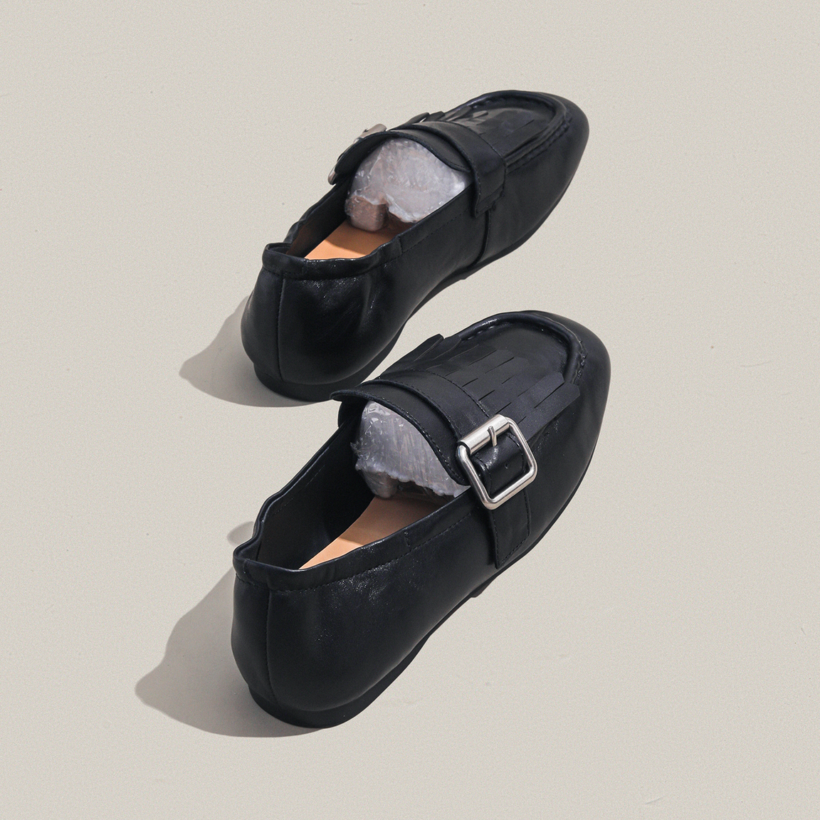 周周推荐~英伦风流苏乐福鞋女春季新款真皮平底懒人舒适百搭单鞋,淘宝优惠券,粉丝福利购,淘宝优惠卷