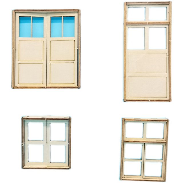 Model doors and windows mini DIY handmade sand tray