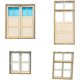 Model doors and windows mini DIY handmade sand tray