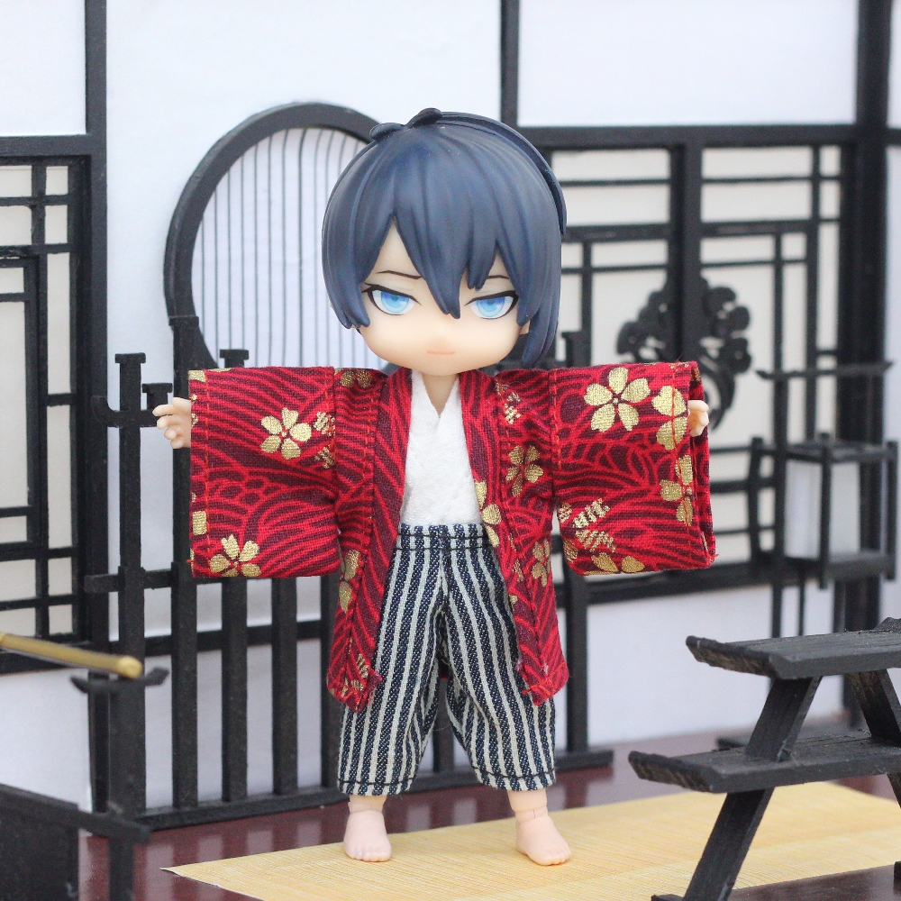 ob11娃娃衣服和服 浴衣套装 12分bjd素体GSC粘土人 body9 molly - 图0