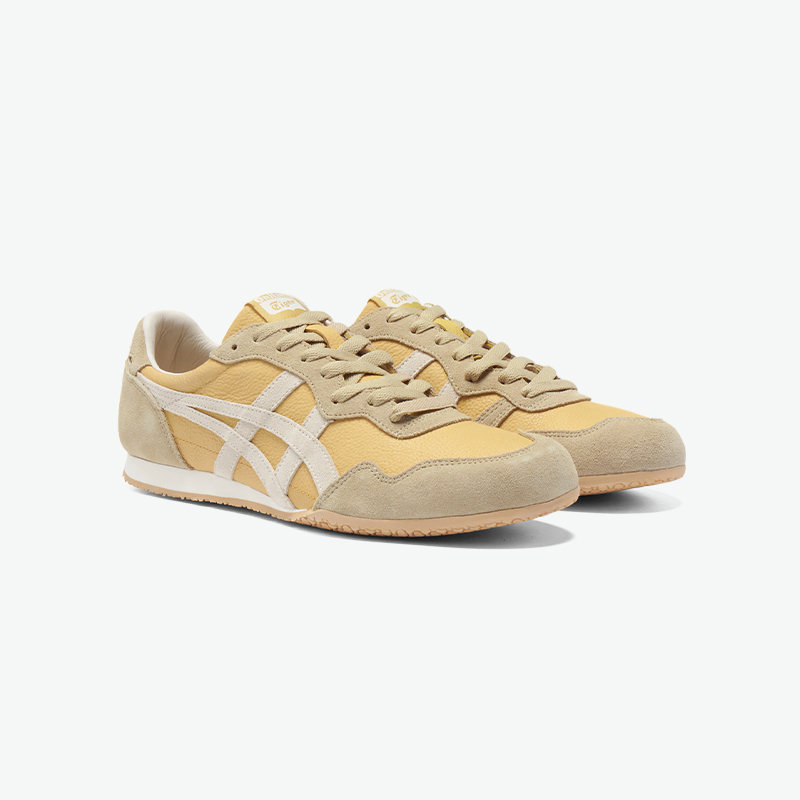 [新品]Onitsuka Tiger鬼塚虎SERRANO™ VIN棕色米色运动休闲鞋 - 图0