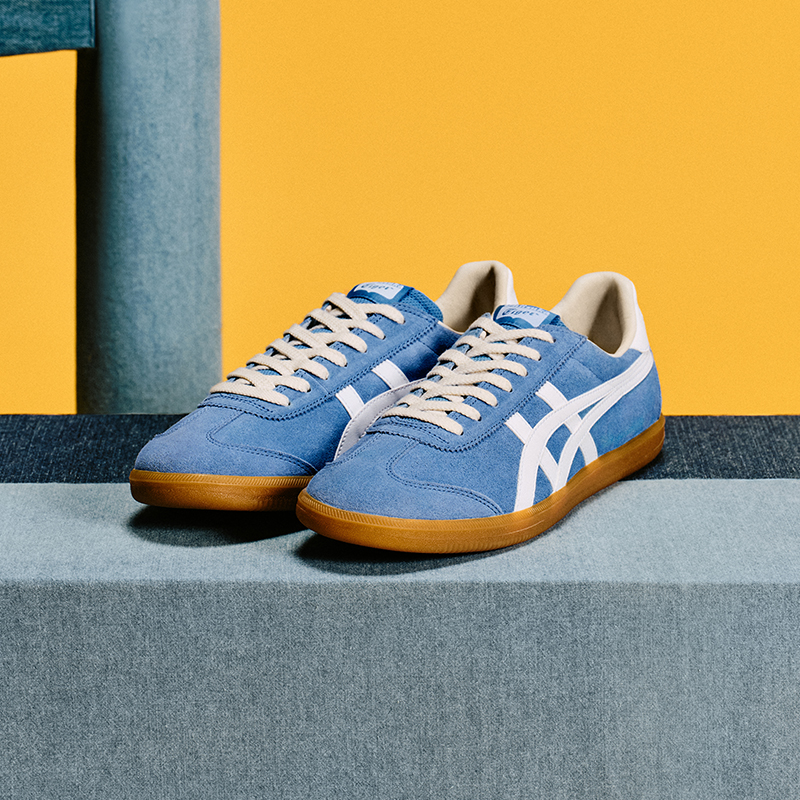 [新品]Onitsuka Tiger鬼塚虎TOKUTEN男女蓝色板鞋休闲复古德训鞋 - 图0