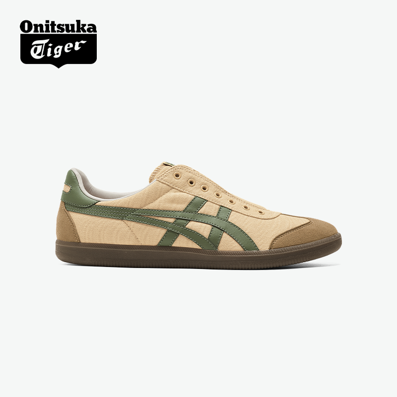 Onitsuka Tiger鬼塚虎TOKUTEN SLIP-ON奶茶色休闲鞋一脚蹬德训鞋