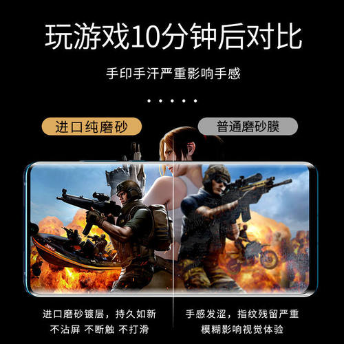 适用华为P30 pro手机防汗磨砂水凝软膜p80全屏包高清pura70曲面钢化玻璃膜60/20护眼抗蓝光p40防爆后背贴p50e - 图2