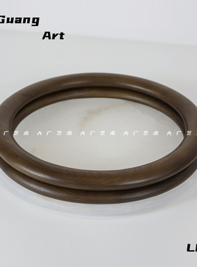 艺术托盘样板间软装布置云石果盘