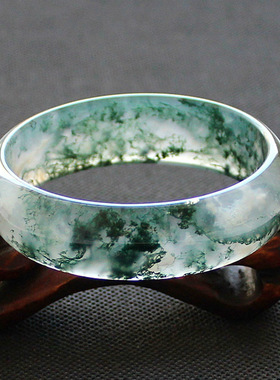 天然印度A货冰种玉髓玛瑙手镯