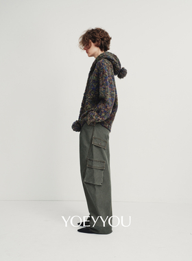 YOEYYOU棒针绞花毛织帽子