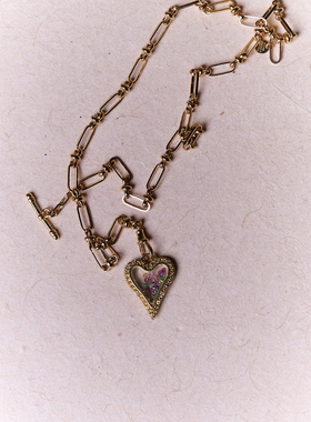 ROOMSERVICE爱心吊坠项链