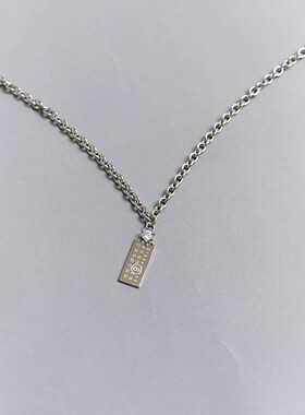 MM6简约复古纯色牌牌项链/手链