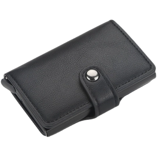 Мужской антимагнитный автоматический металлический картхолдер, карточки, элитная коробка для хранения, новая коллекция, анти-кража